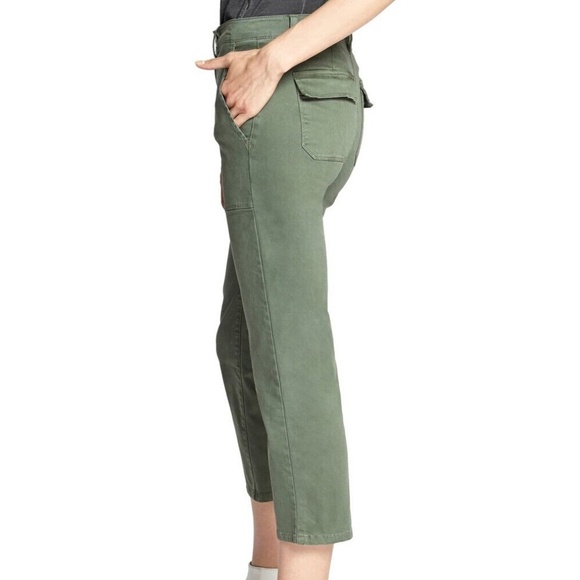 Sanctuary Women's Utility Crop Chino Pants Peace Green 28 - Picture 2 of 9